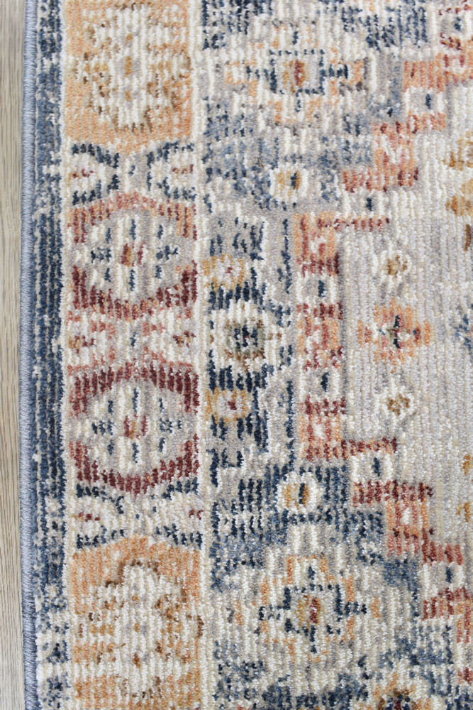 Medina L Grey Runner Rug - Turkish-inspired hallway runner rug from Treasures of Turkey