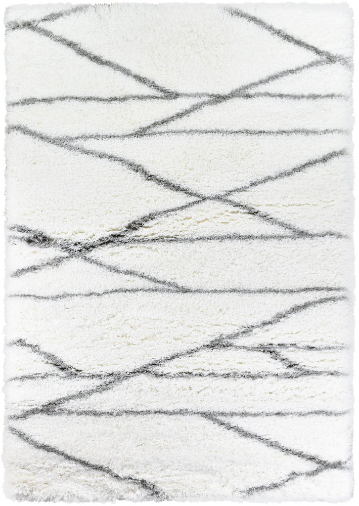 Cobi White Rug - Turkish-inspired shaggy rug from Treasures of Turkey
