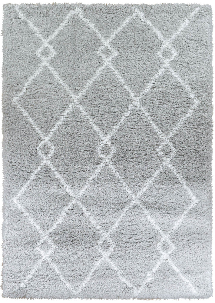 Cobi Light Grey Rug - Turkish-inspired shaggy rug from Treasures of Turkey