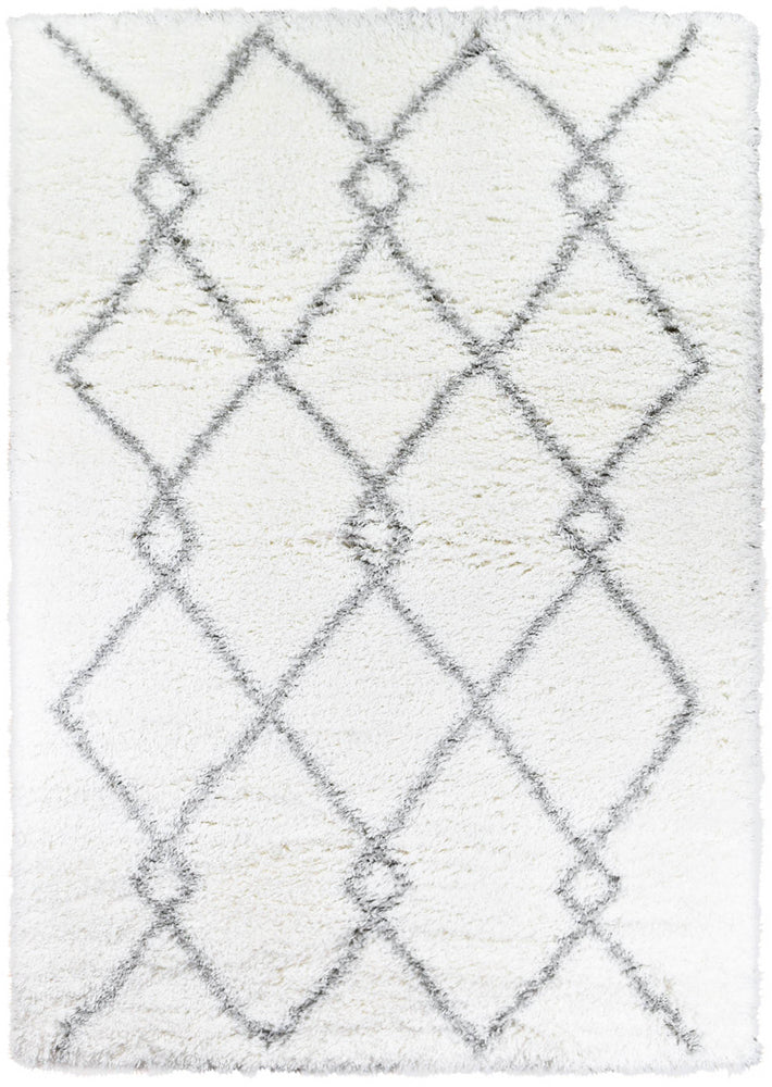 Cobi White Rug - Turkish-inspired shaggy rug from Treasures of Turkey
