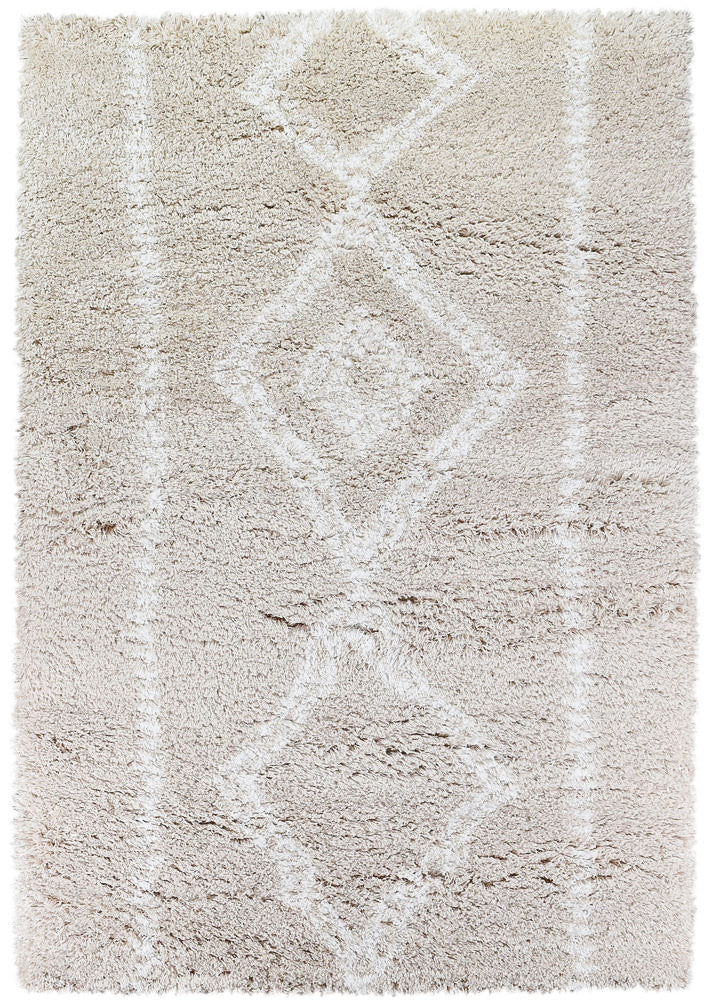 Cobi Beige Rug - Turkish-inspired shaggy rug from Treasures of Turkey