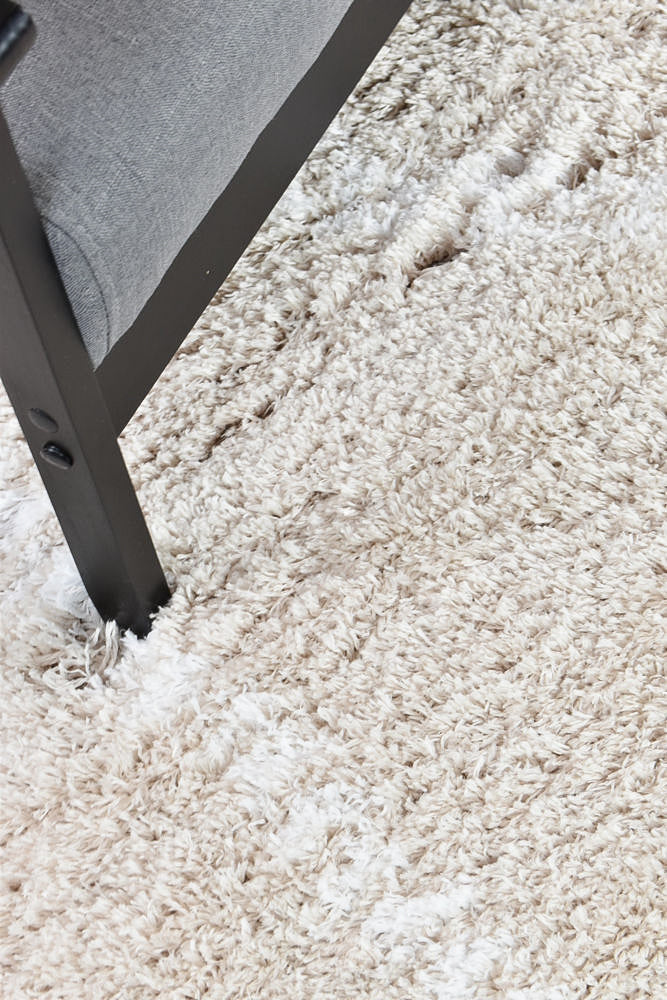Cobi Beige Rug - Turkish-inspired shaggy rug from Treasures of Turkey