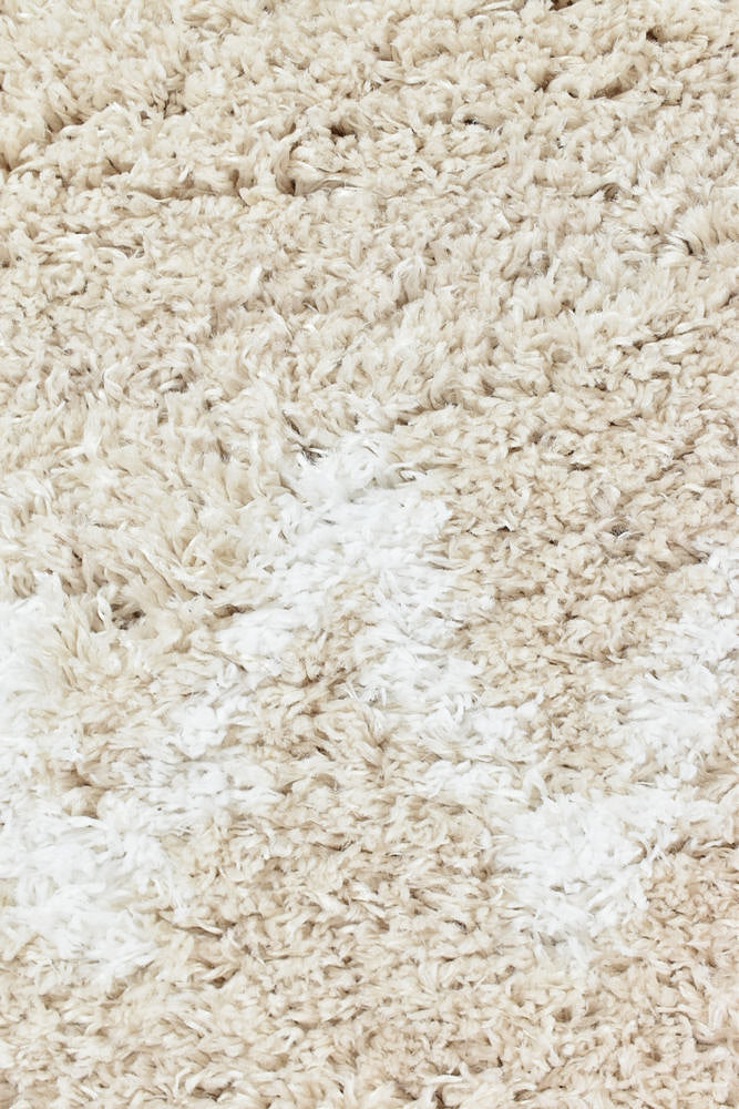 Cobi Beige Rug - Turkish-inspired shaggy rug from Treasures of Turkey