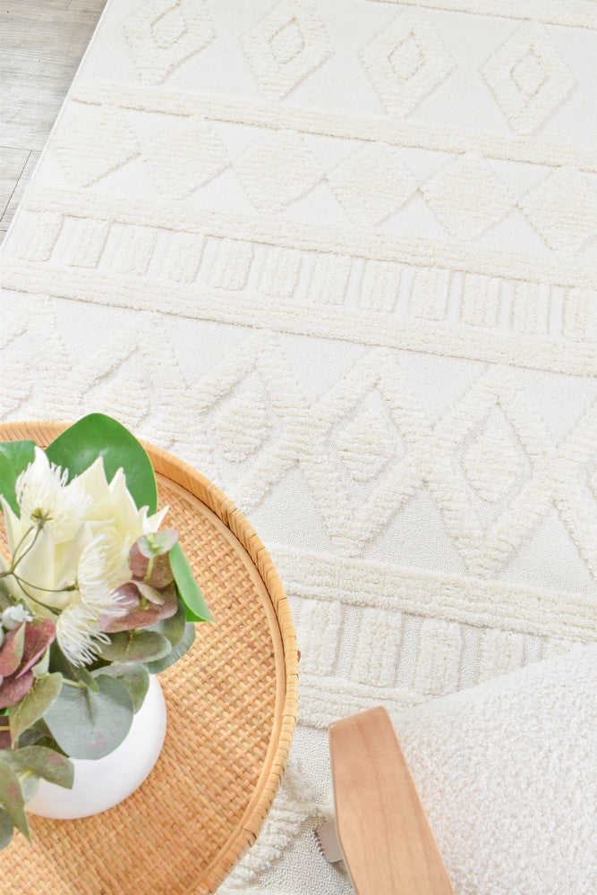 August Cream Modern Patterned Rug – Treasures of Turkey Australia