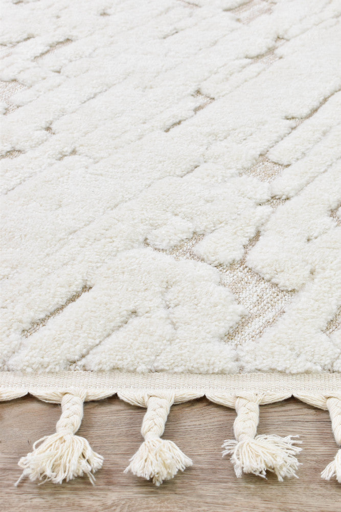 August Cream Plush Carved Modern Rug – Treasures of Turkey Australia