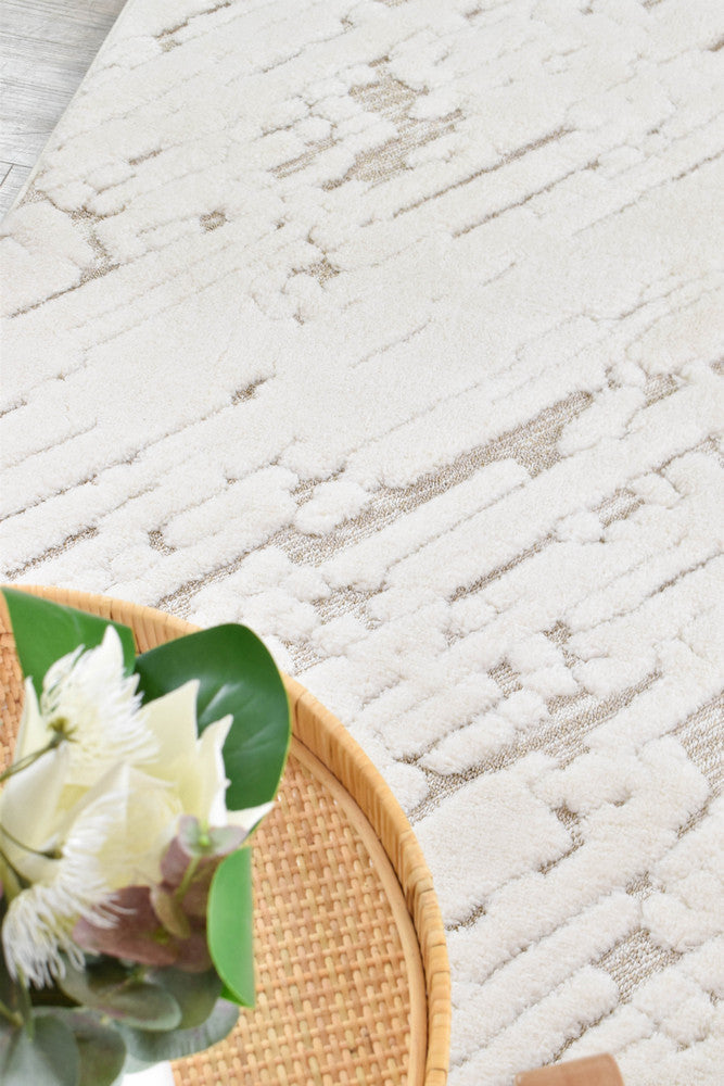 August Cream Plush Carved Modern Rug – Treasures of Turkey Australia