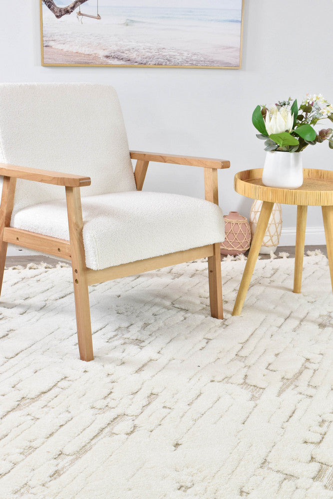 August Cream Plush Carved Modern Rug – Treasures of Turkey Australia