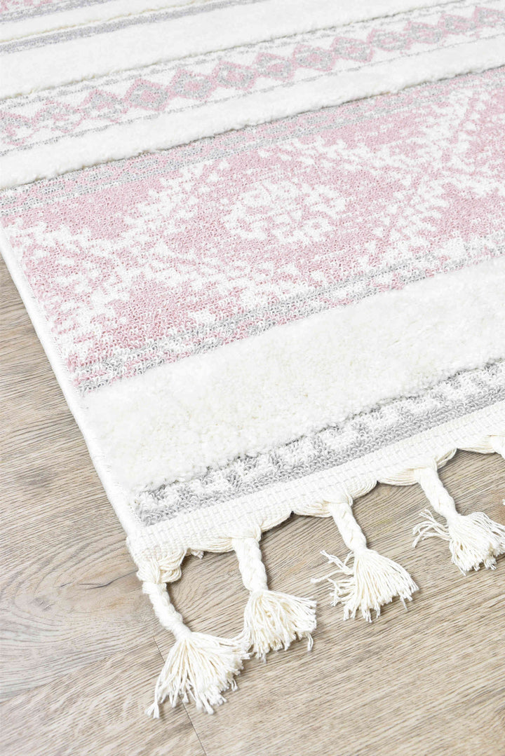 August Pink Rug - Turkish-inspired modern rug from Treasures of Turkey