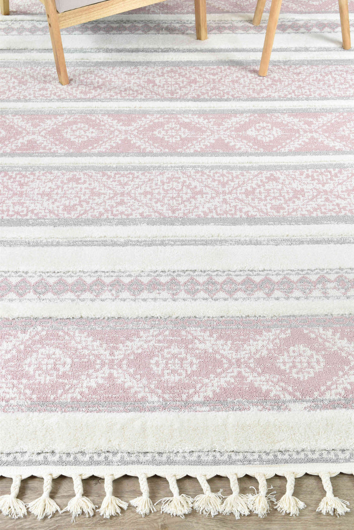 August Pink Rug - Turkish-inspired modern rug from Treasures of Turkey