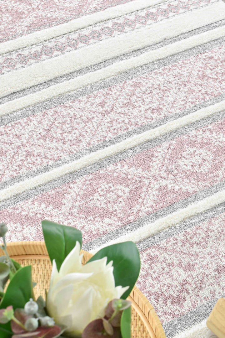 August Pink Rug - Turkish-inspired modern rug from Treasures of Turkey