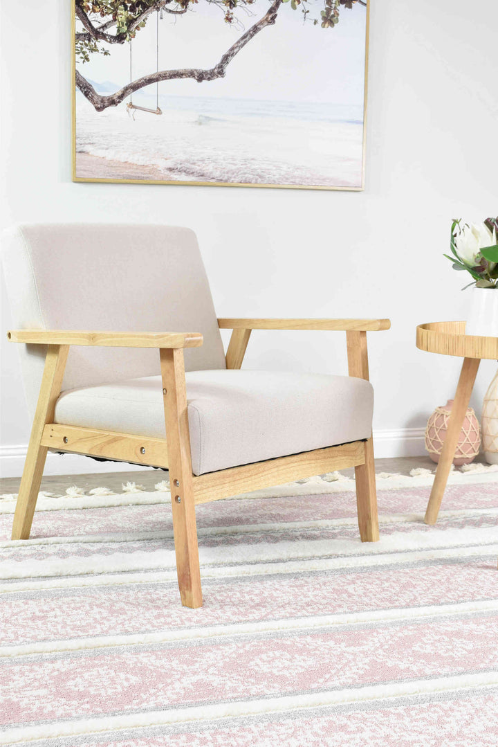 August Pink Rug - Turkish-inspired modern rug from Treasures of Turkey