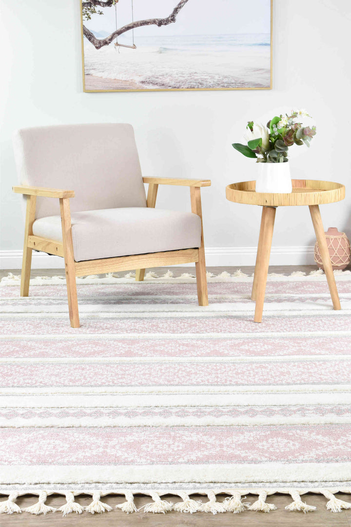 August Pink Rug - Turkish-inspired modern rug from Treasures of Turkey