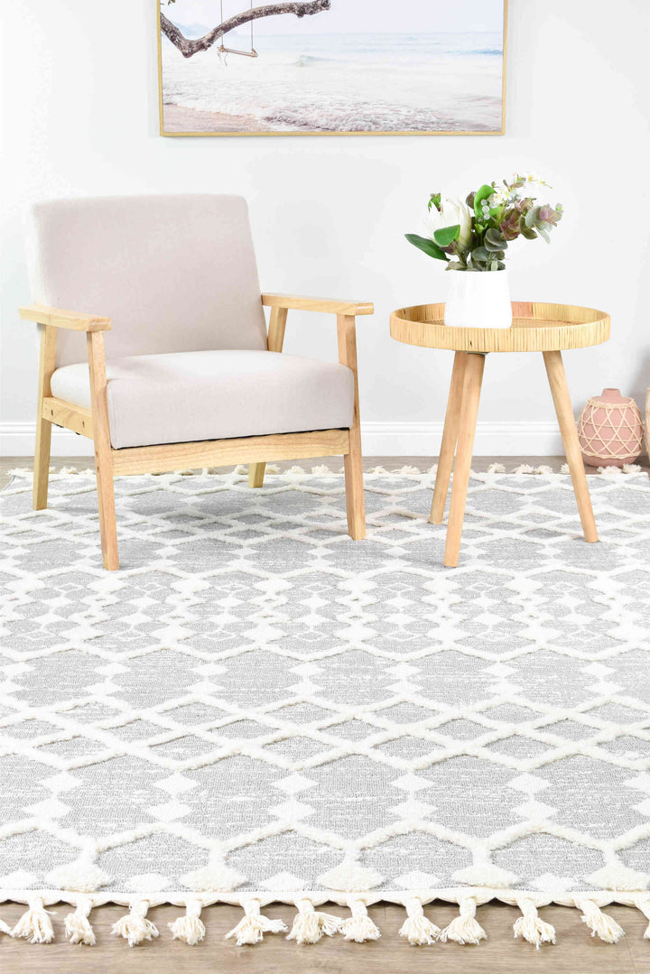 August Grey Rug - Turkish-inspired modern rug from Treasures of Turkey