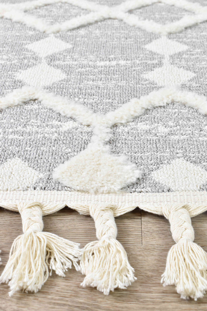 August Grey Rug - Turkish-inspired modern rug from Treasures of Turkey