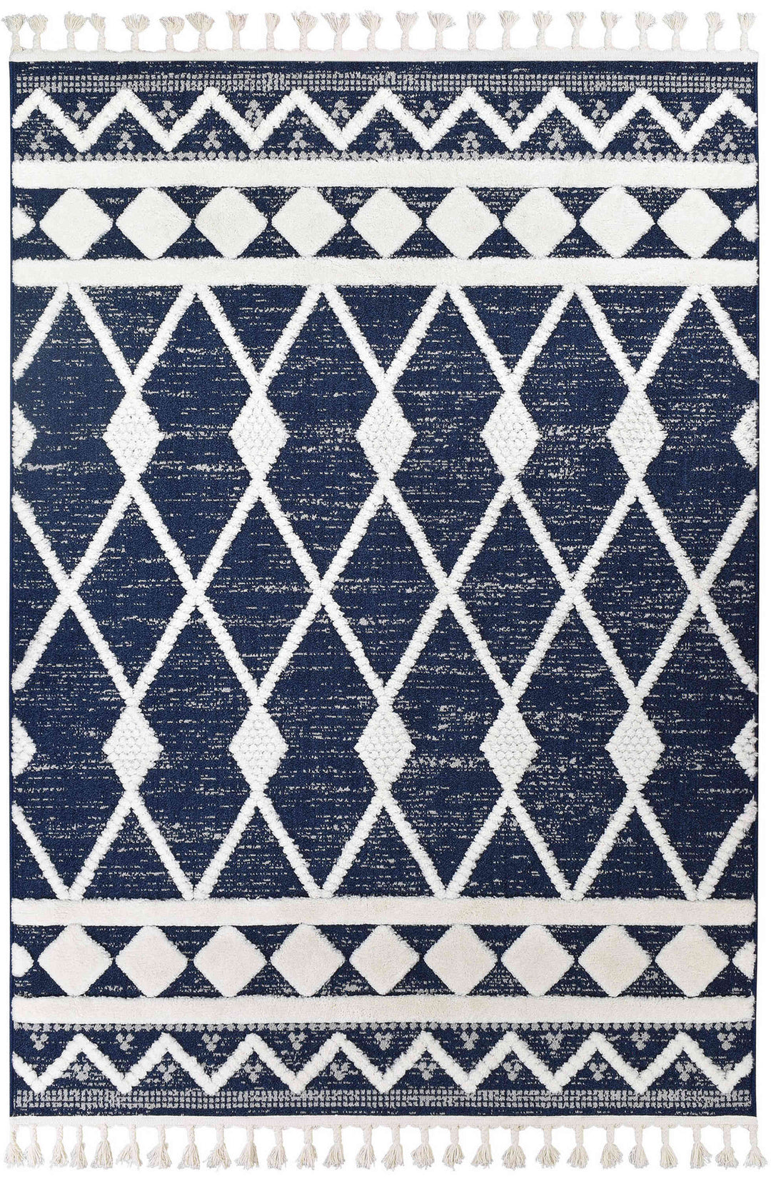 August Navy Rug - Turkish-inspired modern rug from Treasures of Turkey