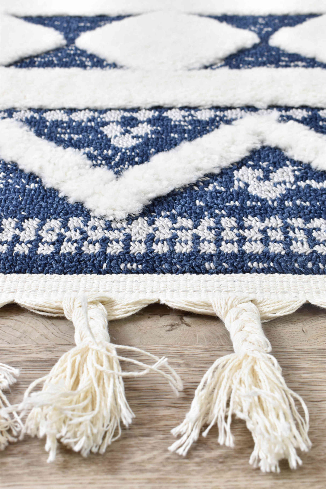 August Navy Rug - Turkish-inspired modern rug from Treasures of Turkey