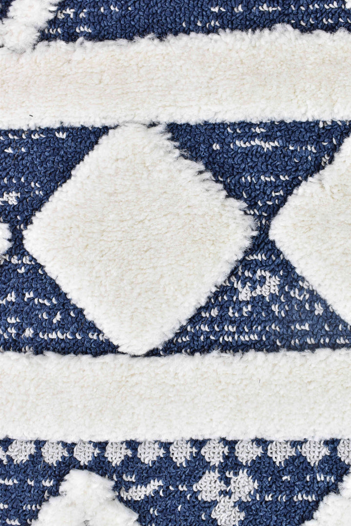 August Navy Rug - Turkish-inspired modern rug from Treasures of Turkey