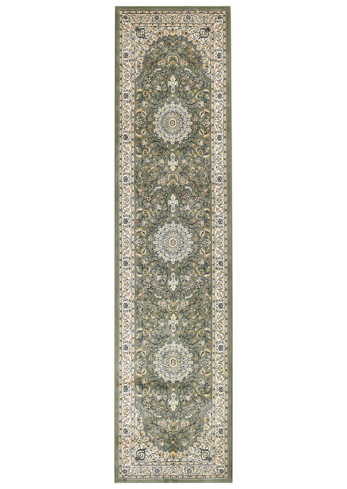 Decora Green Rug - Turkish-inspired traditional rug from Treasures of Turkey