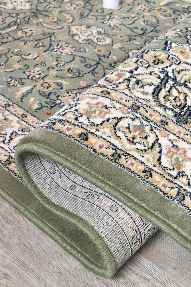 Decora Green Rug - Turkish-inspired traditional rug from Treasures of Turkey