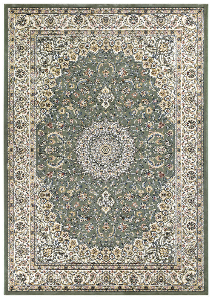 Decora Green Rug - Turkish-inspired traditional rug from Treasures of Turkey