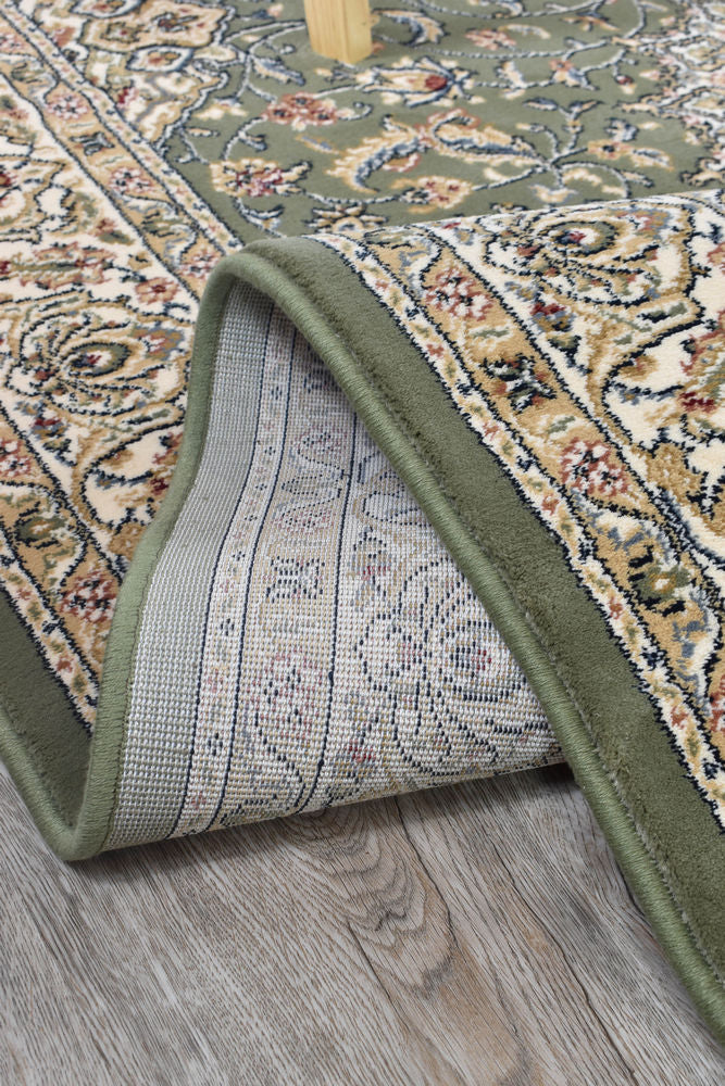 Decora Green Rug - Turkish-inspired traditional rug from Treasures of Turkey