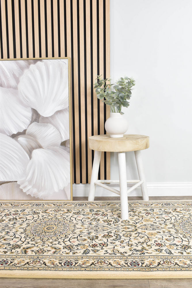 Decora Beige Rug - Turkish-inspired traditional rug from Treasures of Turkey