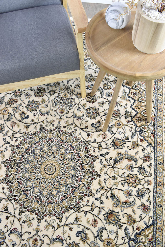 Decora Beige Rug - Turkish-inspired traditional rug from Treasures of Turkey