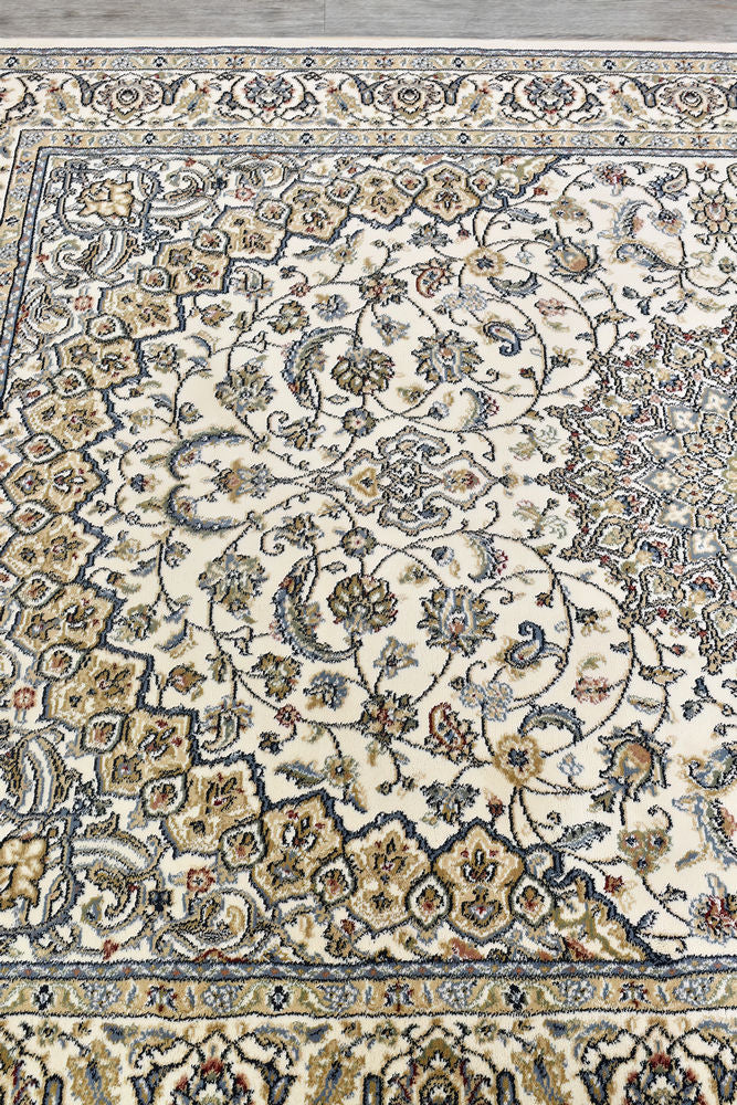 Decora Beige Rug - Turkish-inspired traditional rug from Treasures of Turkey