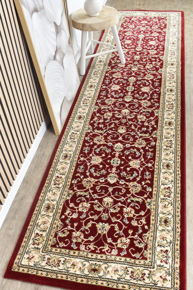 Decora Red Rug - Turkish-inspired traditional rug from Treasures of Turkey