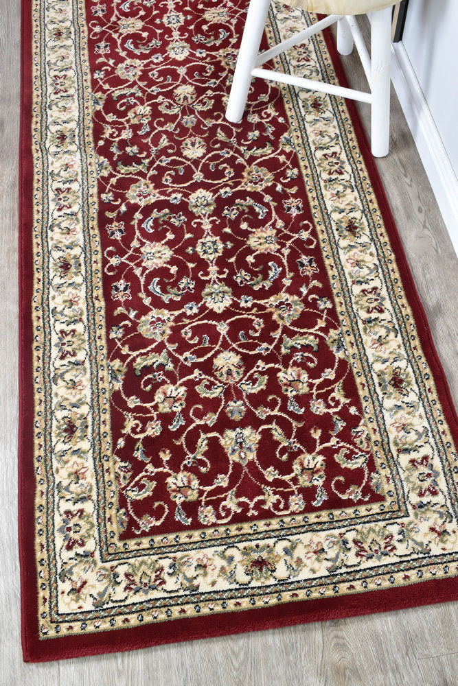 Decora Red Rug - Turkish-inspired traditional rug from Treasures of Turkey
