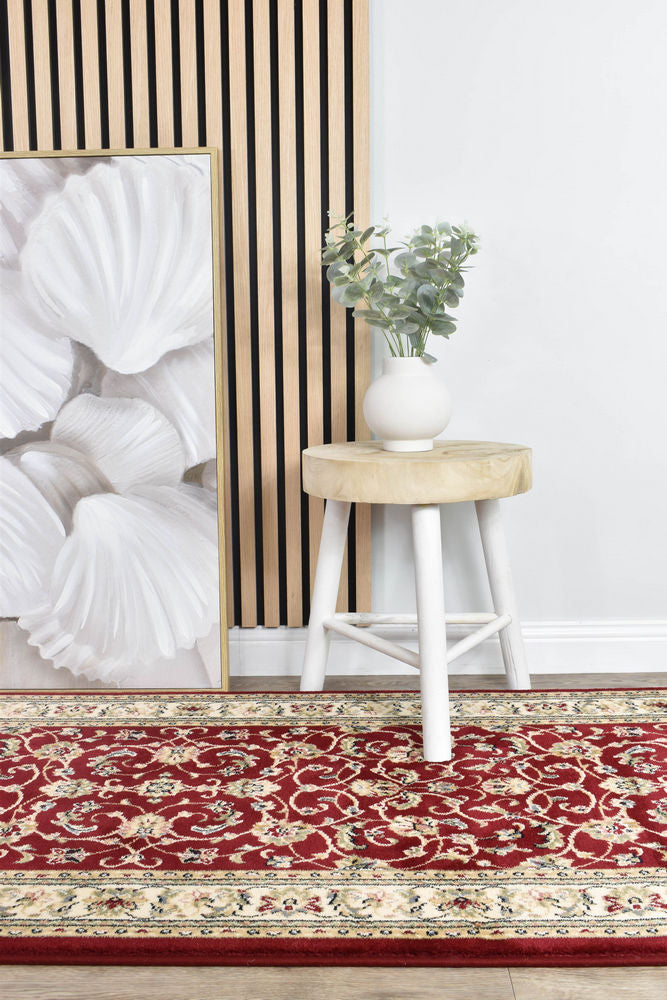 Decora Red Rug - Turkish-inspired traditional rug from Treasures of Turkey