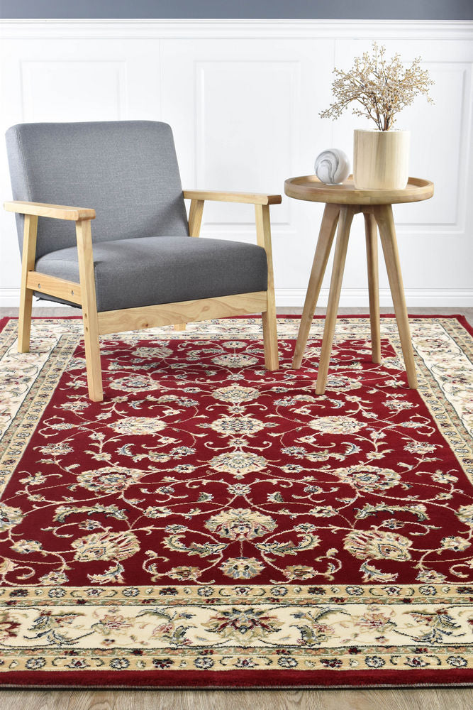 Decora Red Rug - Turkish-inspired traditional rug from Treasures of Turkey