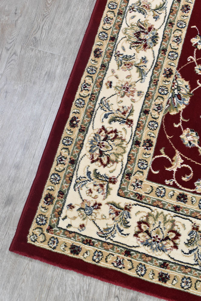 Decora Red Rug - Turkish-inspired traditional rug from Treasures of Turkey