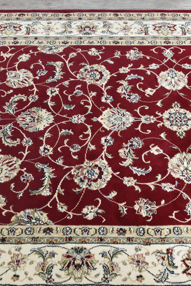 Decora Red Rug - Turkish-inspired traditional rug from Treasures of Turkey