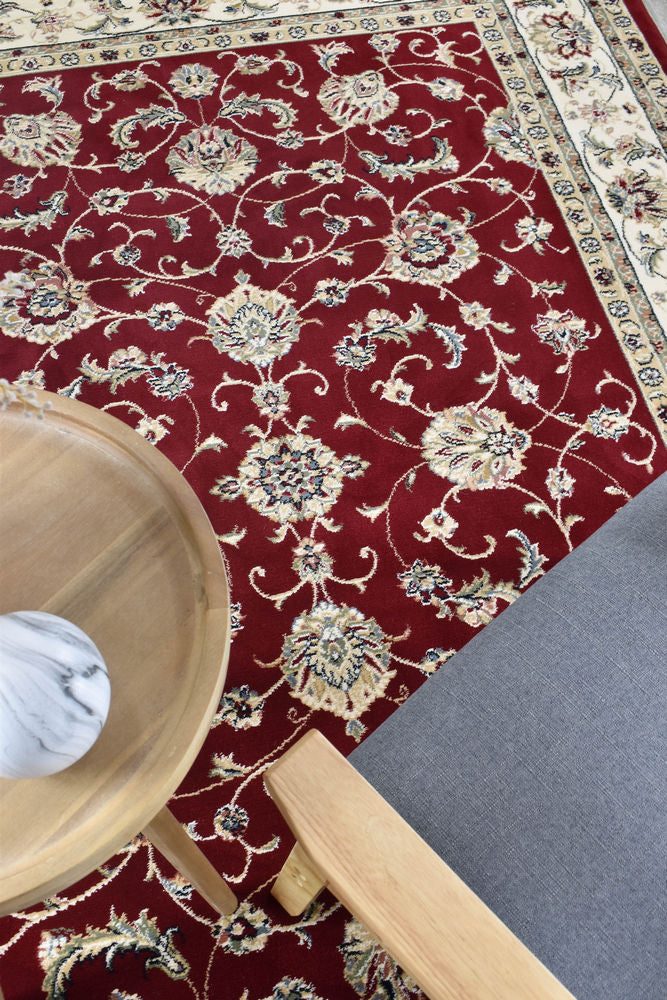 Decora Red Rug - Turkish-inspired traditional rug from Treasures of Turkey