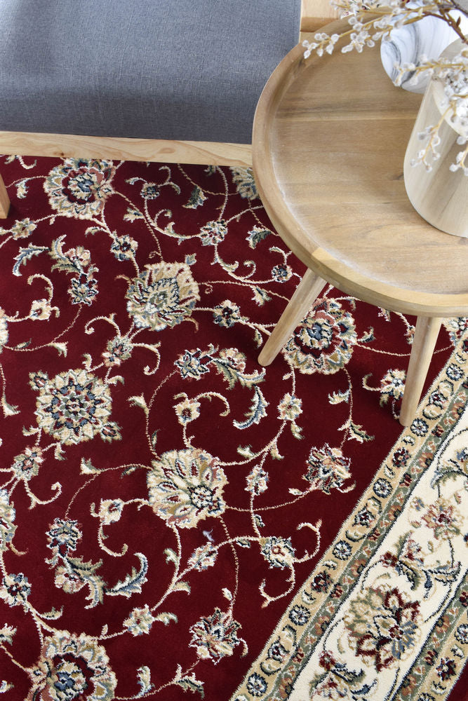 Decora Red Rug - Turkish-inspired traditional rug from Treasures of Turkey