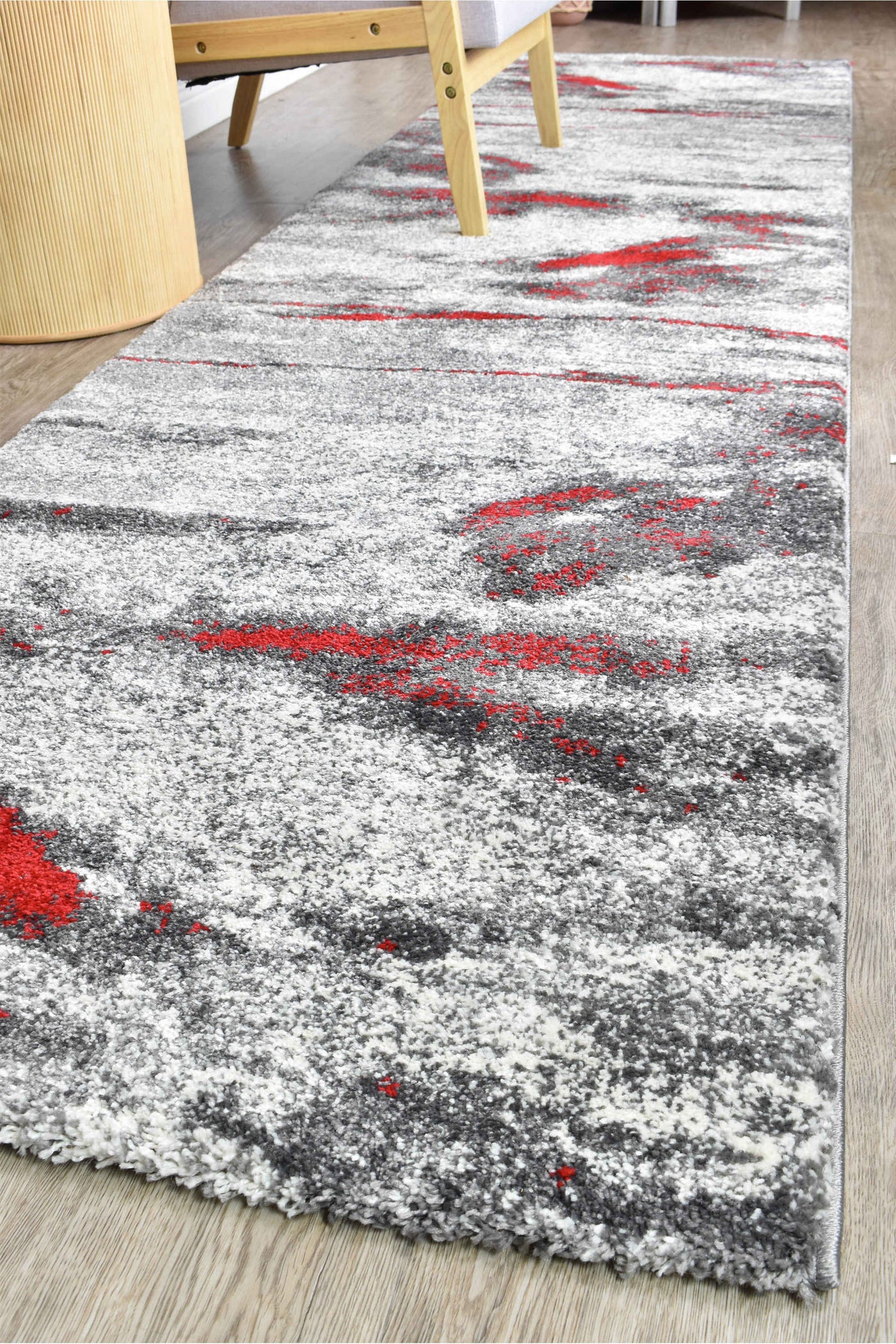 Millard 176 Grey Red Rug