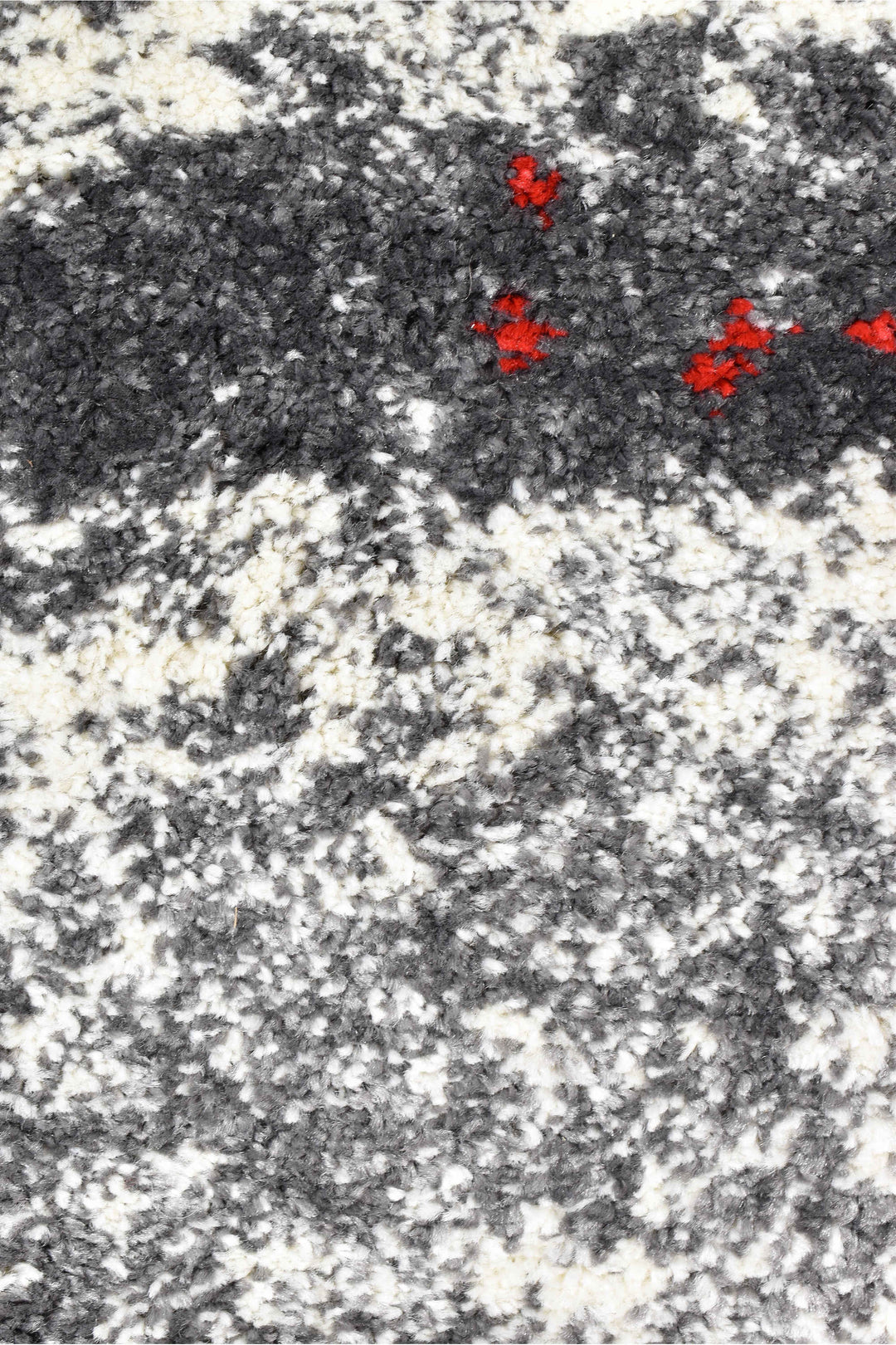 Millard Grey Red Rug - Turkish-inspired modern rug from Treasures of Turkey