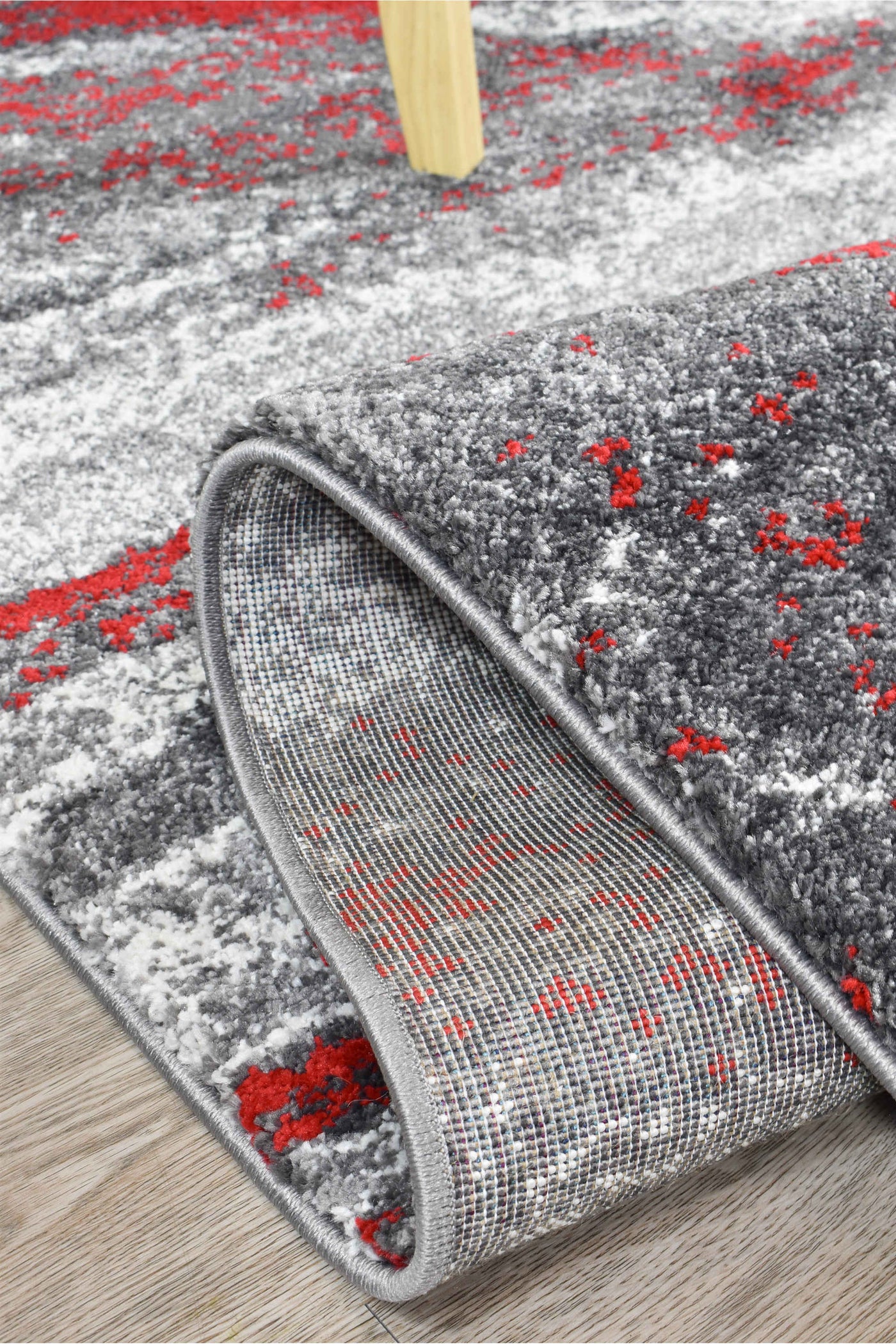 Millard 176 Grey Red Rug
