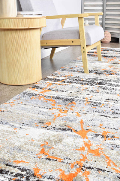 Millard 696 Beige Orange Rug