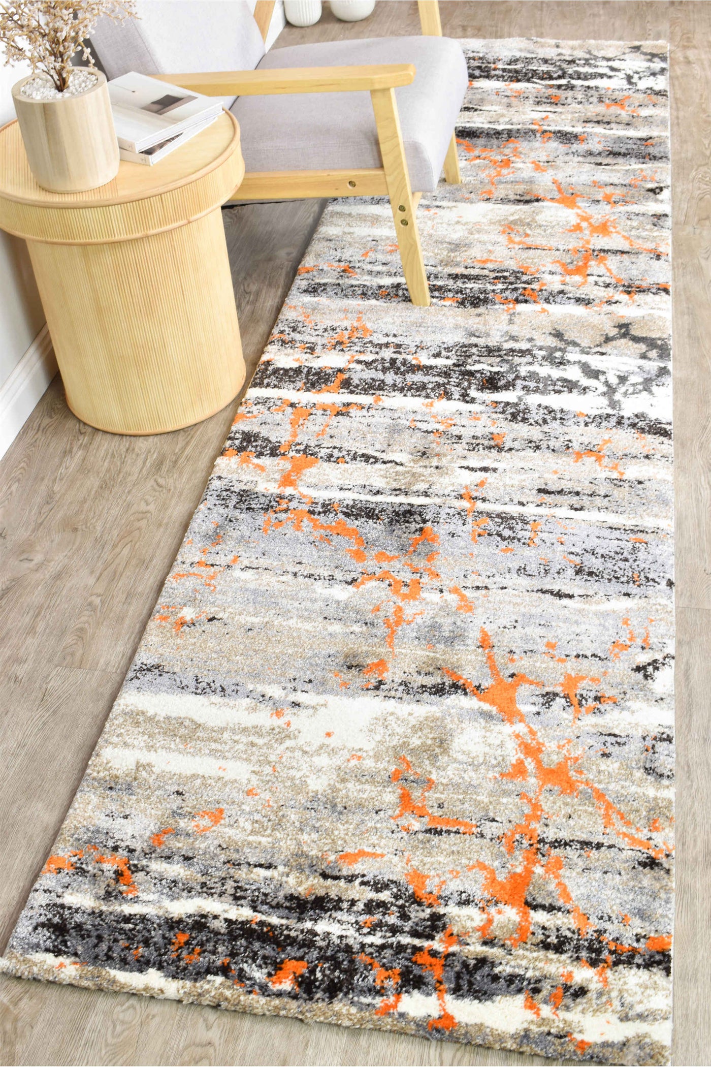 Millard 696 Beige Orange Rug