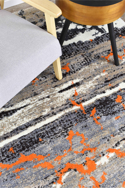 Millard 696 Beige Orange Rug