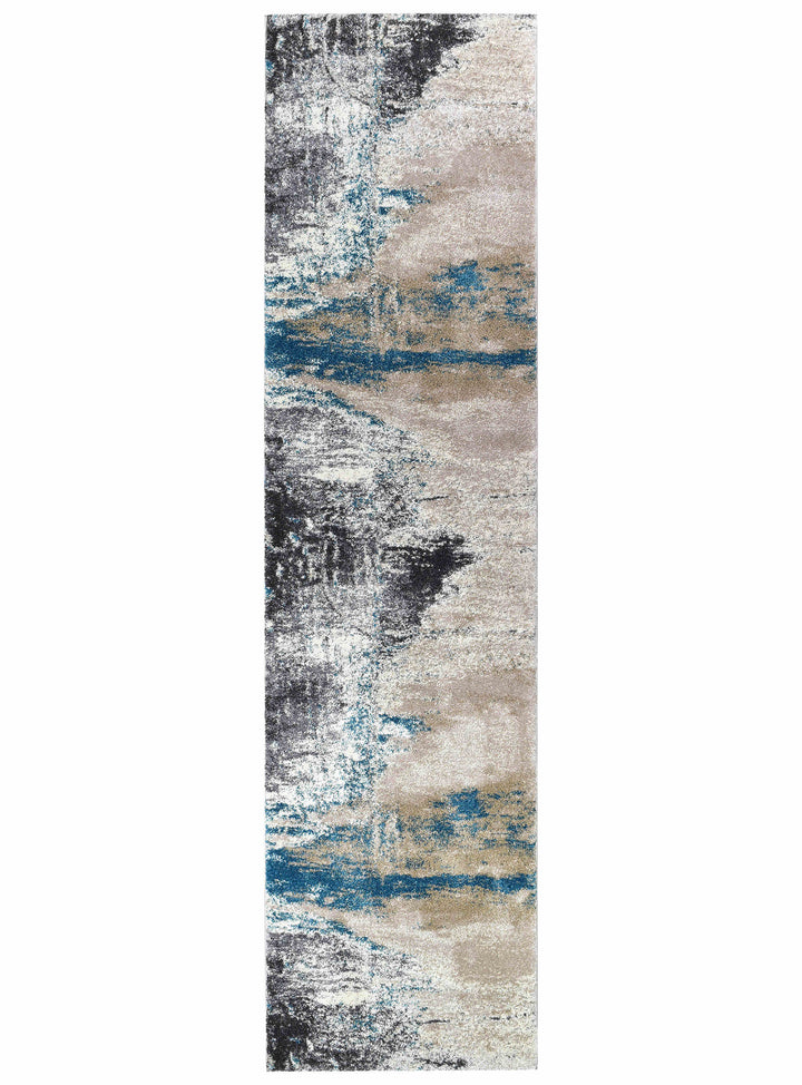 Millard Beige Turquoise Rug - Turkish-inspired modern rug from Treasures of Turkey