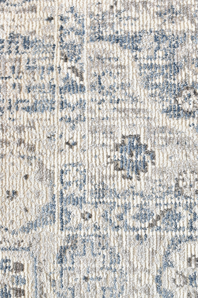 Medina Blue L.Grey Rug - Turkish-inspired modern rug from Treasures of Turkey