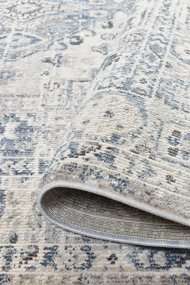 Medina Blue L.Grey Rug - Turkish-inspired modern rug from Treasures of Turkey