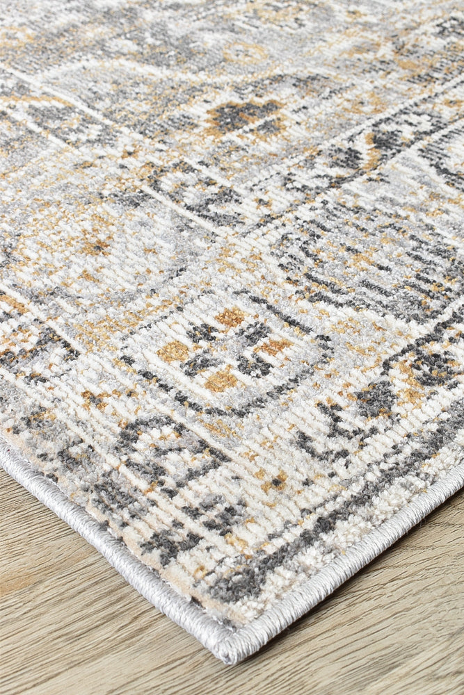 Medina Grey Mustard Rug - Turkish-inspired modern rug from Treasures of Turkey