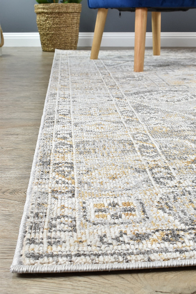 Medina Grey Mustard Rug - Turkish-inspired modern rug from Treasures of Turkey