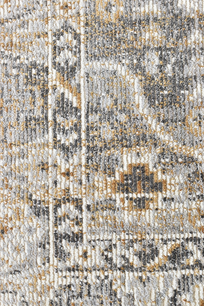 Medina Grey Mustard Rug - Turkish-inspired modern rug from Treasures of Turkey