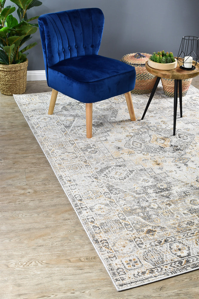 Medina Grey Mustard Rug - Turkish-inspired modern rug from Treasures of Turkey