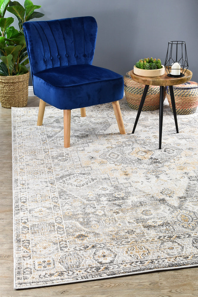 Medina Grey Mustard Rug - Turkish-inspired modern rug from Treasures of Turkey